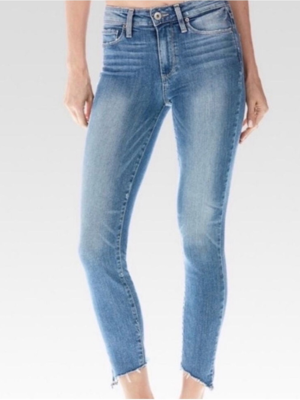 PAIGE Hoxton High Waist Crop Angled Ultra Skinny Jeans (Dacey) - Picture 10 of 10